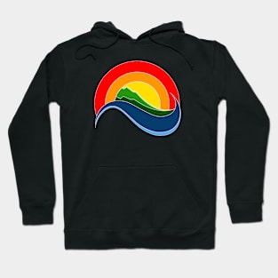 ocean landscape sunset Hoodie